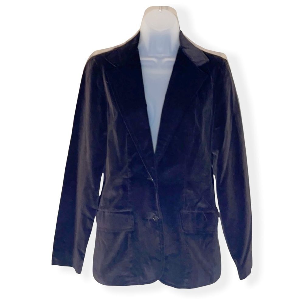 Vintage IGWLU Dark Brown Velvet Blazer 1970s 8